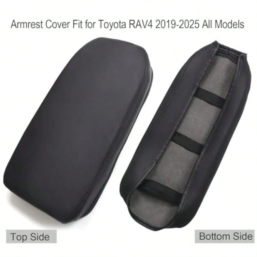 Armrest Cover Wit Mini RAV4 2019-2025 Leater Center Console Cover Middle Console Lid Cover Pad Protector 2020 2021 2022 2023 2024 RAV 4 Ybrr Accessories