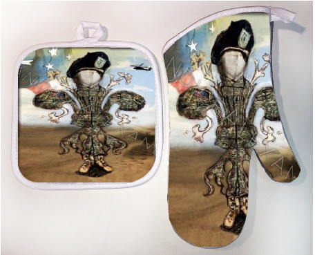 Pot Holder & Oven Mitt Set