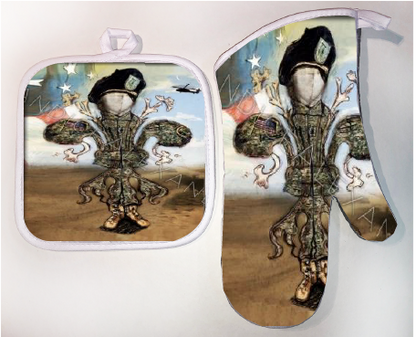 Pot Holder & Oven Mitt Set