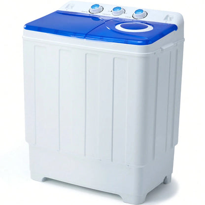 Artbros PLENTORA Portable Washing Machine Twin Tub- 28lbs Compact Washer(18lbs) And Dryer(10lbs) Combo With Drain Pump- Mini Laundry Machine For Apartments, Dorms, RVs, And Camping