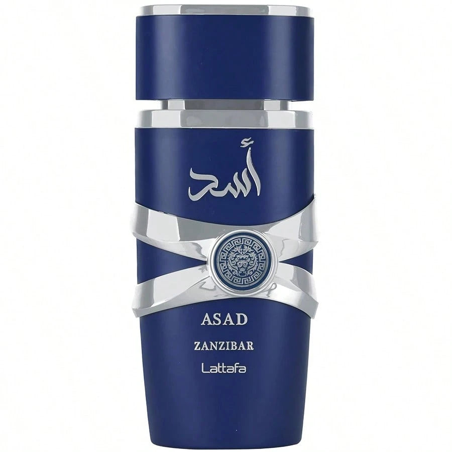 Asad Zanzibar- Fresh, Spicy, Vanilla, Coconut- Eau De Parfum Long-Lasting Fragrance For Men, 3.40 Ounce/ 100 Ml, Long Lasting Romantic Scent, Elegant Gift, Long-Lasting Fragrance, New Year's Gift
