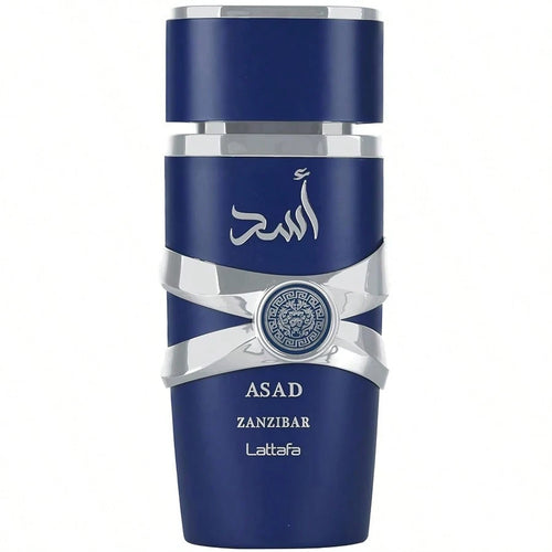Asad Zanzibar- Fresh, Spicy, Vanilla, Coconut- Eau De Parfum Long-Lasting Fragrance For Men, 3.40 Ounce/ 100 Ml, Long Lasting Romantic Scent, Elegant Gift, Long-Lasting Fragrance, New Year's Gift