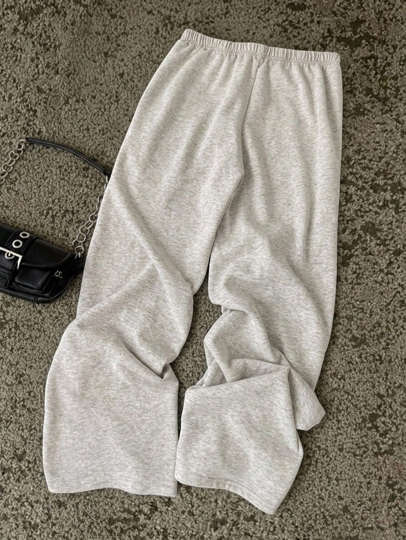 Attitoon Women's Casual Straight Leg Sweatpants, Summer Clothing, Leopard Print, Outing Wear, Y2K, Vintage, Versatile, Suitable For Daily Commute, Date, Party, Autumn/Winter/Spring/Summer, Christmas