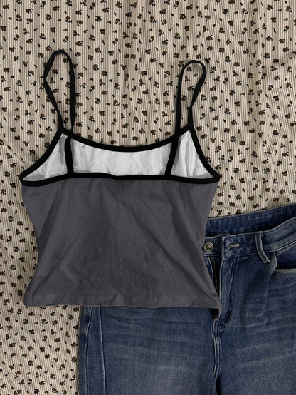 Attitoon Women's Cropped Sexy Cat Print Tank Top, Suitable For Summer