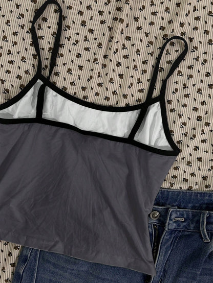 Attitoon Women's Cropped Sexy Cat Print Tank Top, Suitable For Summer