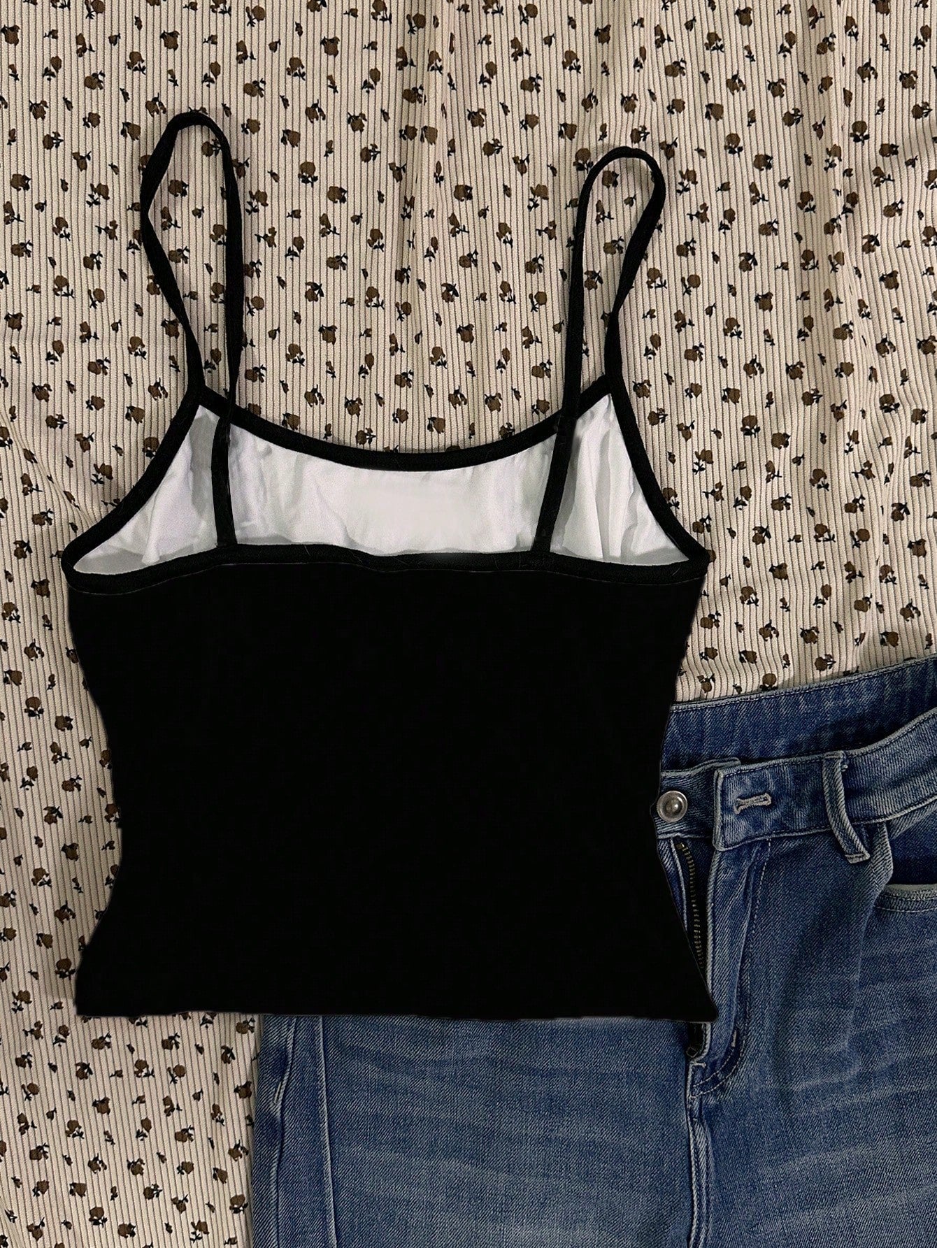 Attitoon Women's Cropped Sexy Cat Print Tank Top, Suitable For Summer