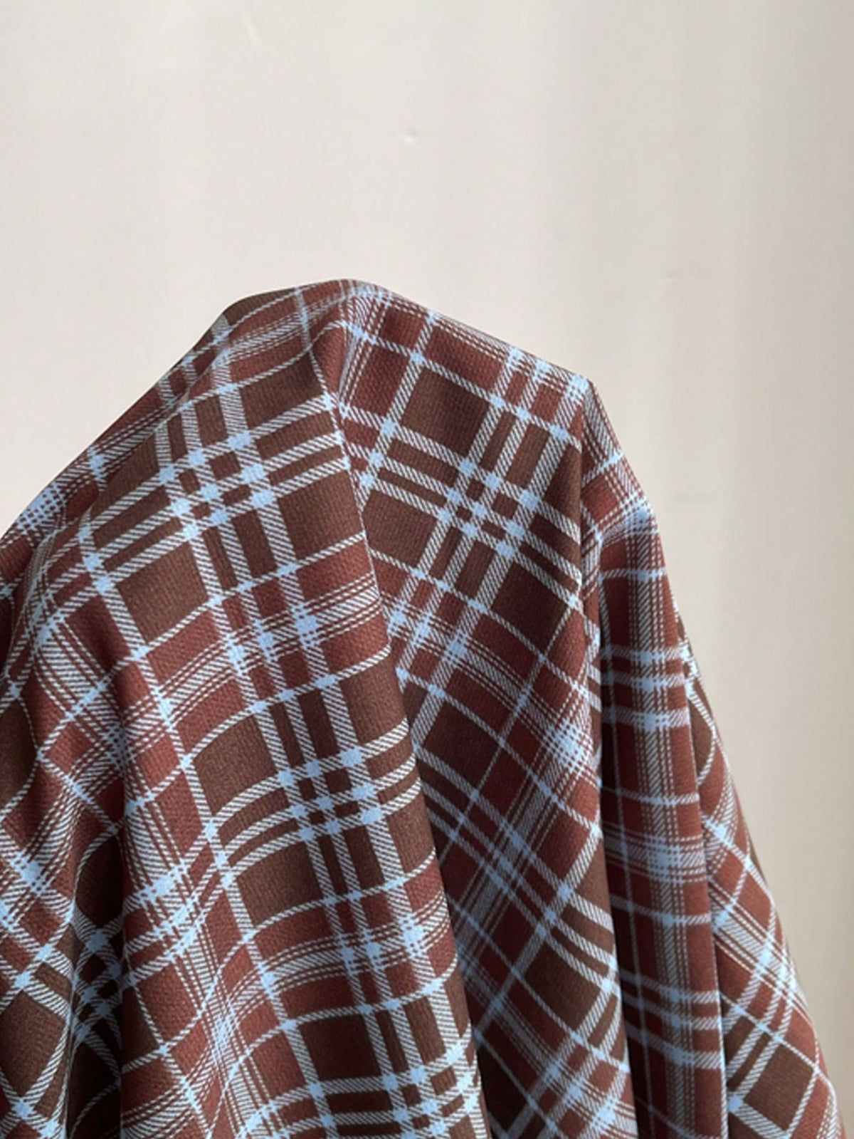 Attitoon Women's Plaid Bubble Short Sleeve Shirt, Vintage Plaid Blouse For School, Back-To-School, Autumn, Casual Works, Y2K Country, Elegant
