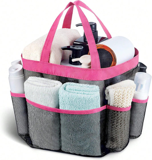 Attmu Mesh Shower Caddy Portable, Quick Dry Hanging Shower Tote Bag For College Dorm Room Essentials, Large Capacity Shower Caddy Dorm For Bathroom Gym Swimming