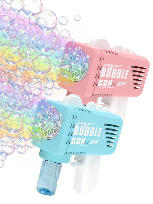 Automatic Handheld Bubble Machine, Hands-Free Operation, One-Button Start, No Manual Blowing Required, Suitable For Birthday Parties, Holiday Gatherings (Excludes Battery And Bubble Solution)