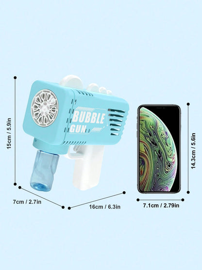 Automatic Handheld Bubble Machine, Hands-Free Operation, One-Button Start, No Manual Blowing Required, Suitable For Birthday Parties, Holiday Gatherings (Excludes Battery And Bubble Solution)