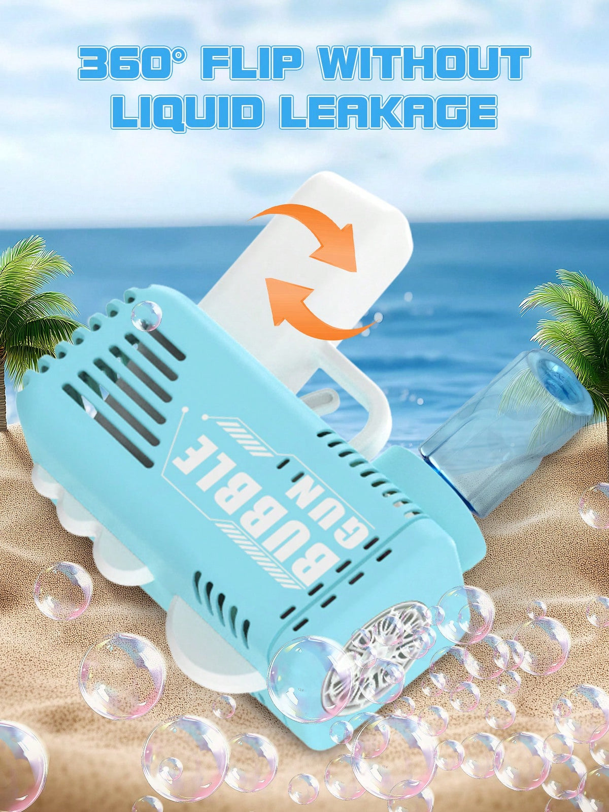 Automatic Handheld Bubble Machine, Hands-Free Operation, One-Button Start, No Manual Blowing Required, Suitable For Birthday Parties, Holiday Gatherings (Excludes Battery And Bubble Solution)