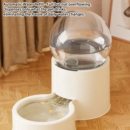 Automatic Pet Food Dispenser, Automatic Water Dispenser For Cats And Dogs, Scheduled Feeding System, Durable Pet Feeder With Large Capacity Storage Compartment, Pet Supplies For Home