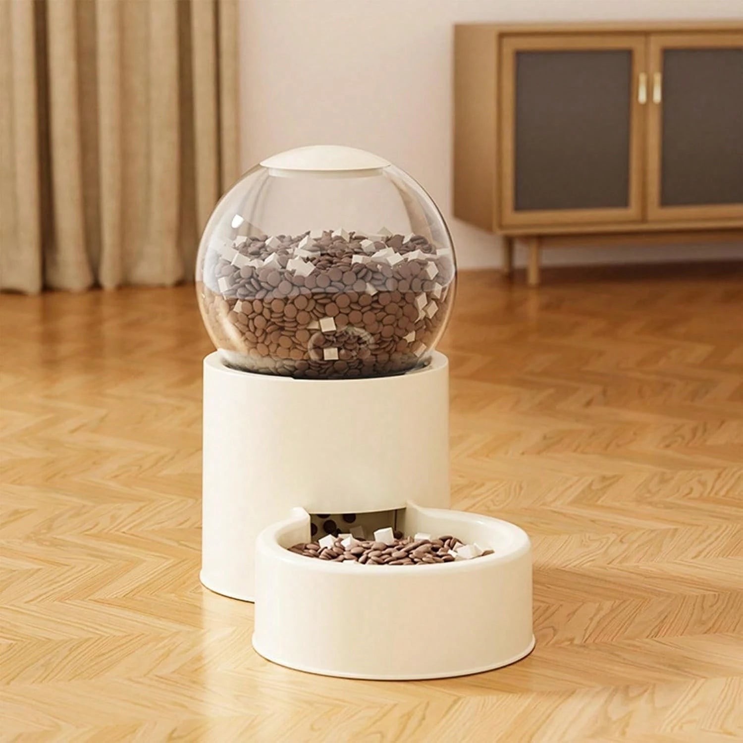 Automatic Pet Food Dispenser, Automatic Water Dispenser For Cats And Dogs, Scheduled Feeding System, Durable Pet Feeder With Large Capacity Storage Compartment, Pet Supplies For Home