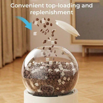 Automatic Pet Food Dispenser, Automatic Water Dispenser For Cats And Dogs, Scheduled Feeding System, Durable Pet Feeder With Large Capacity Storage Compartment, Pet Supplies For Home