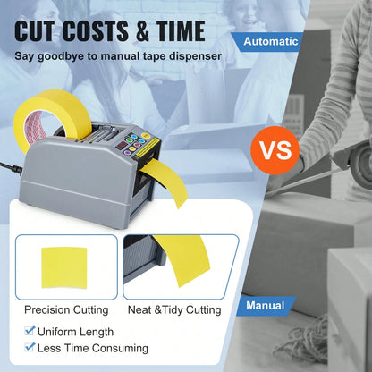 Automatic Tape Dispenser Adhesive Electric Tape Cutter Packaging Machine Tape Cutting Machine 6-60mm Tape Width
