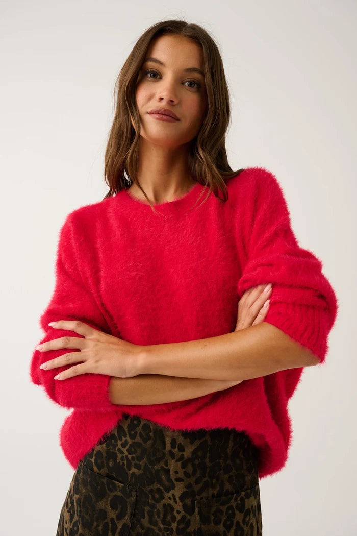 Ayla Sweater - Scarlet