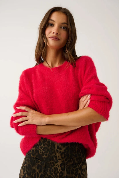 Ayla Sweater - Scarlet