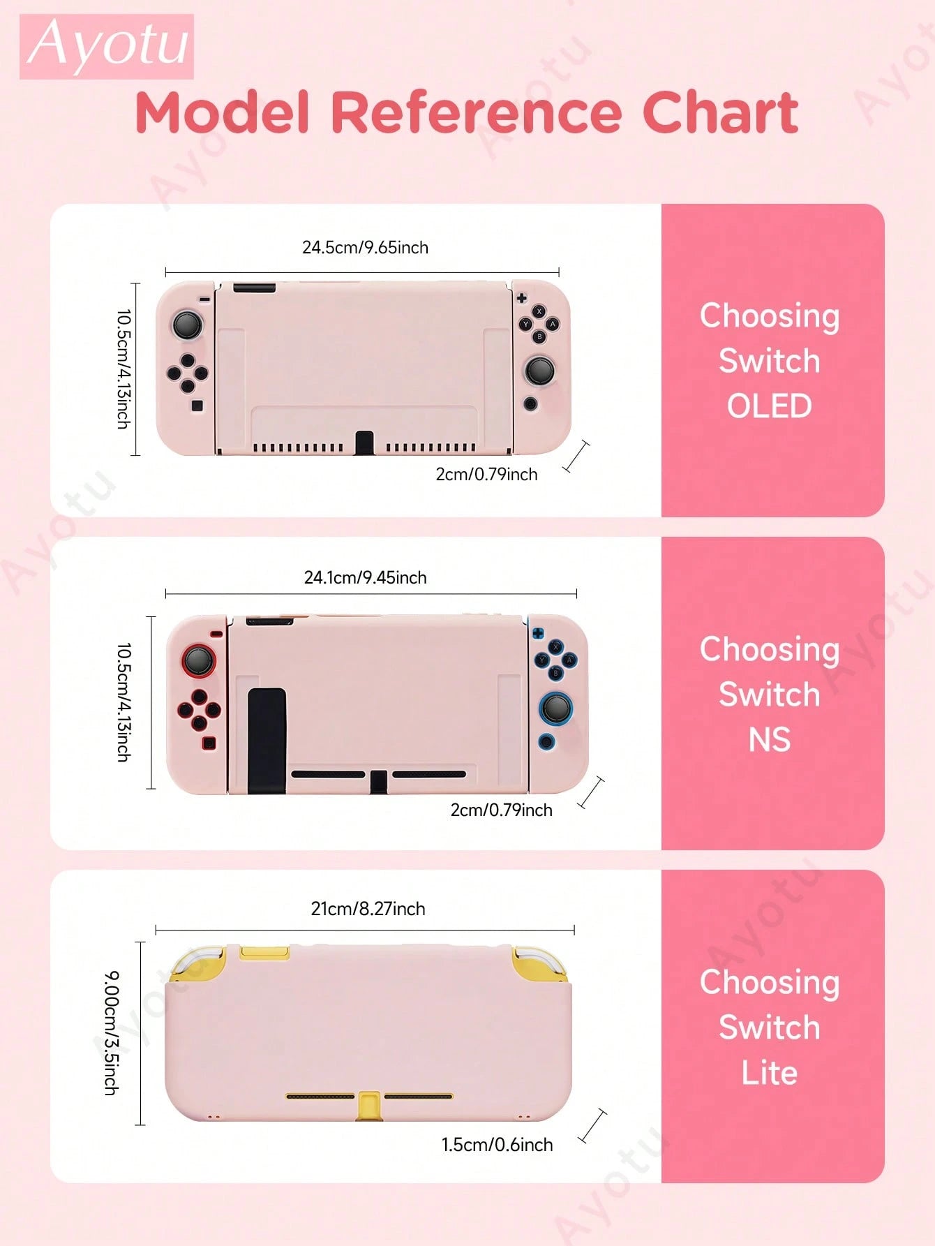 Ayotu Customizable Text & Name Compatible With Nintendo Switch/OLED/Lite Consoles & Accessories Set. Includes Protective Case, Storage Bag, Base Shell, Console Cover, Game Card Case, Controller Cover