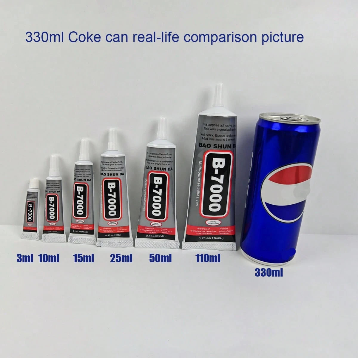 B7000 Transparent Jewelry Glue, Waterproof Flexible Adhesive, Fine Tip, Suitable For Metal, Glass, Fabric, Rhinestones, Phone And Shoe Repair, DIY Crafts And Jewelry Making