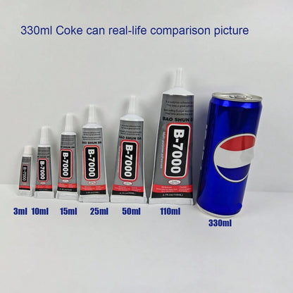 B7000 Transparent Jewelry Glue, Waterproof Flexible Adhesive, Fine Tip, Suitable For Metal, Glass, Fabric, Rhinestones, Phone And Shoe Repair, DIY Crafts And Jewelry Making