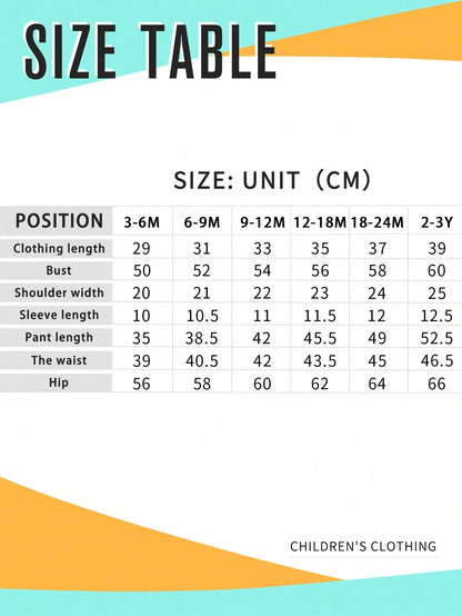 Baby Boy Casual Fashion Street Slogan & Heart Print Short Sleeve T-Shirt And Cargo Pants Set, Spring/Summer/Autumn