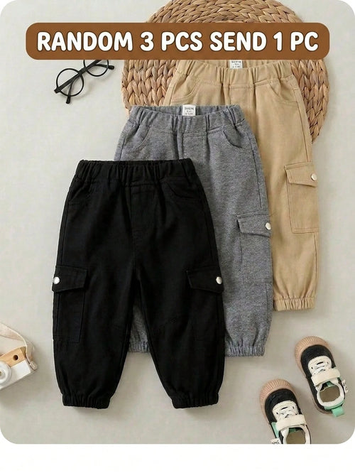 Baby Boy Flap Pocket Cargo Denim Pants