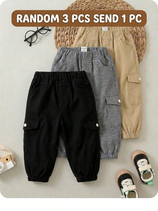Baby Boy Flap Pocket Cargo Denim Pants