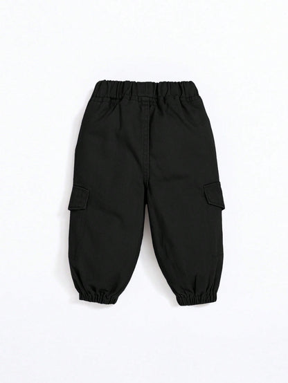 Baby Boy Flap Pocket Cargo Denim Pants