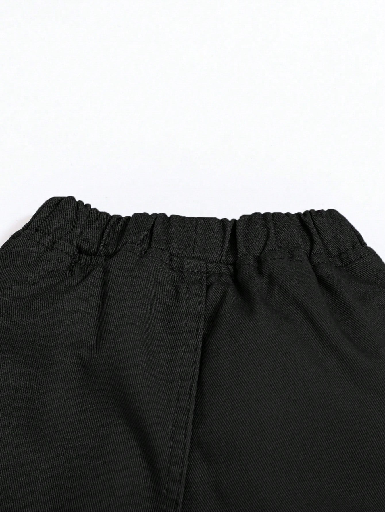 Baby Boy Flap Pocket Cargo Denim Pants
