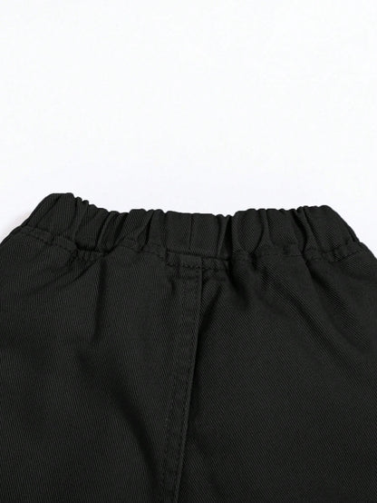 Baby Boy Flap Pocket Cargo Denim Pants