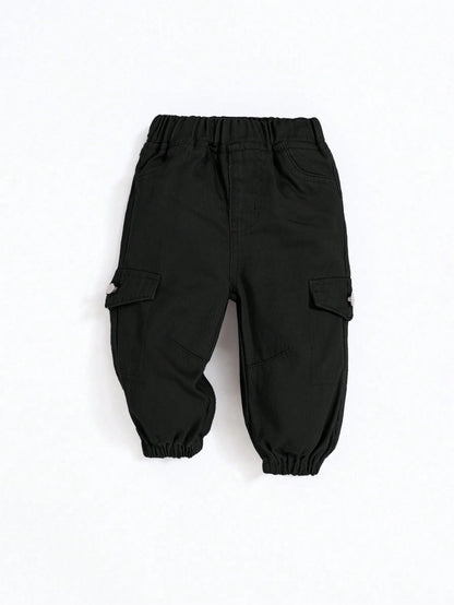 Baby Boy Flap Pocket Cargo Denim Pants