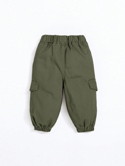 Baby Boy Flap Pocket Cargo Denim Pants