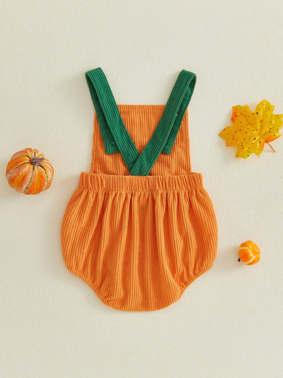 Baby Boy Girl Halloween Romper Embroidered Sleeveless Overall Bodysuit
