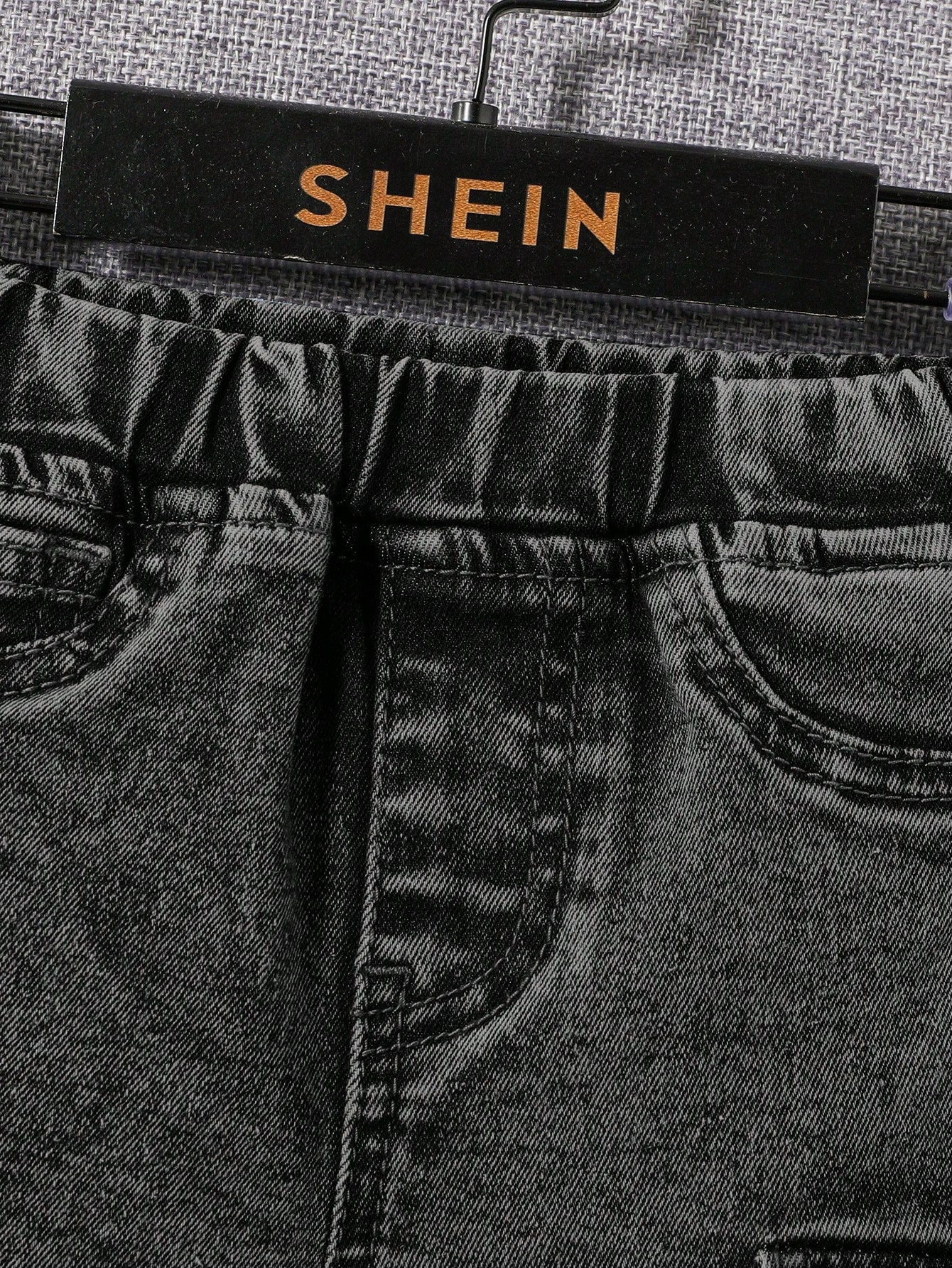 Baby Boy Spring Summer Stonewashed Flap Pocket Side Elastic Waist Cargo Denim Jeans Shorts,Summer Bottom