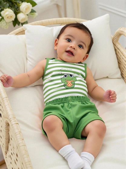 Baby Boys' Cute Stripe 2 Pieces Set, Spring/Summer