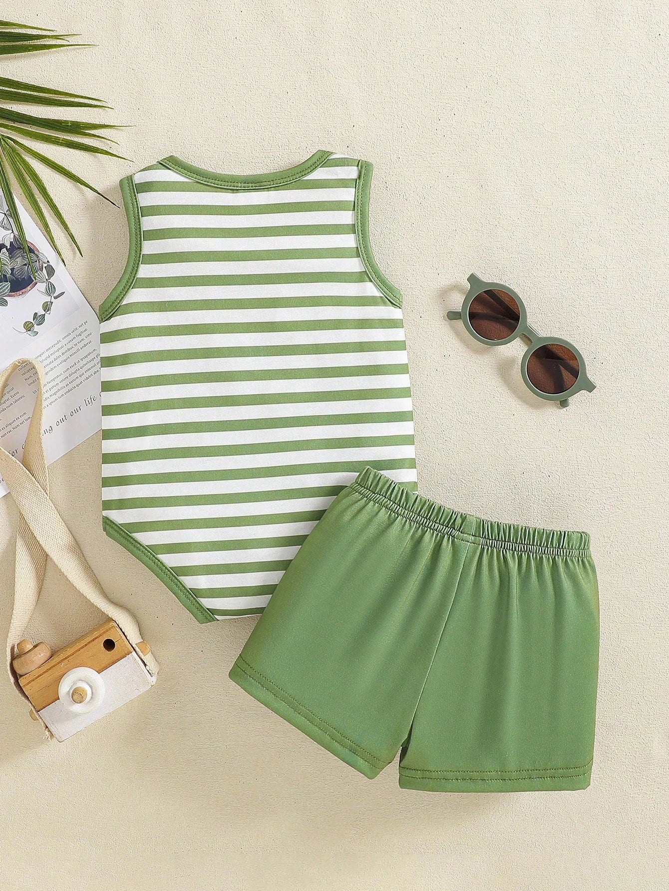Baby Boys' Cute Stripe 2 Pieces Set, Spring/Summer