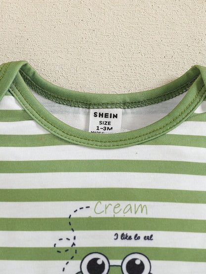 Baby Boys' Cute Stripe 2 Pieces Set, Spring/Summer