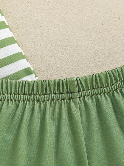 Baby Boys' Cute Stripe 2 Pieces Set, Spring/Summer