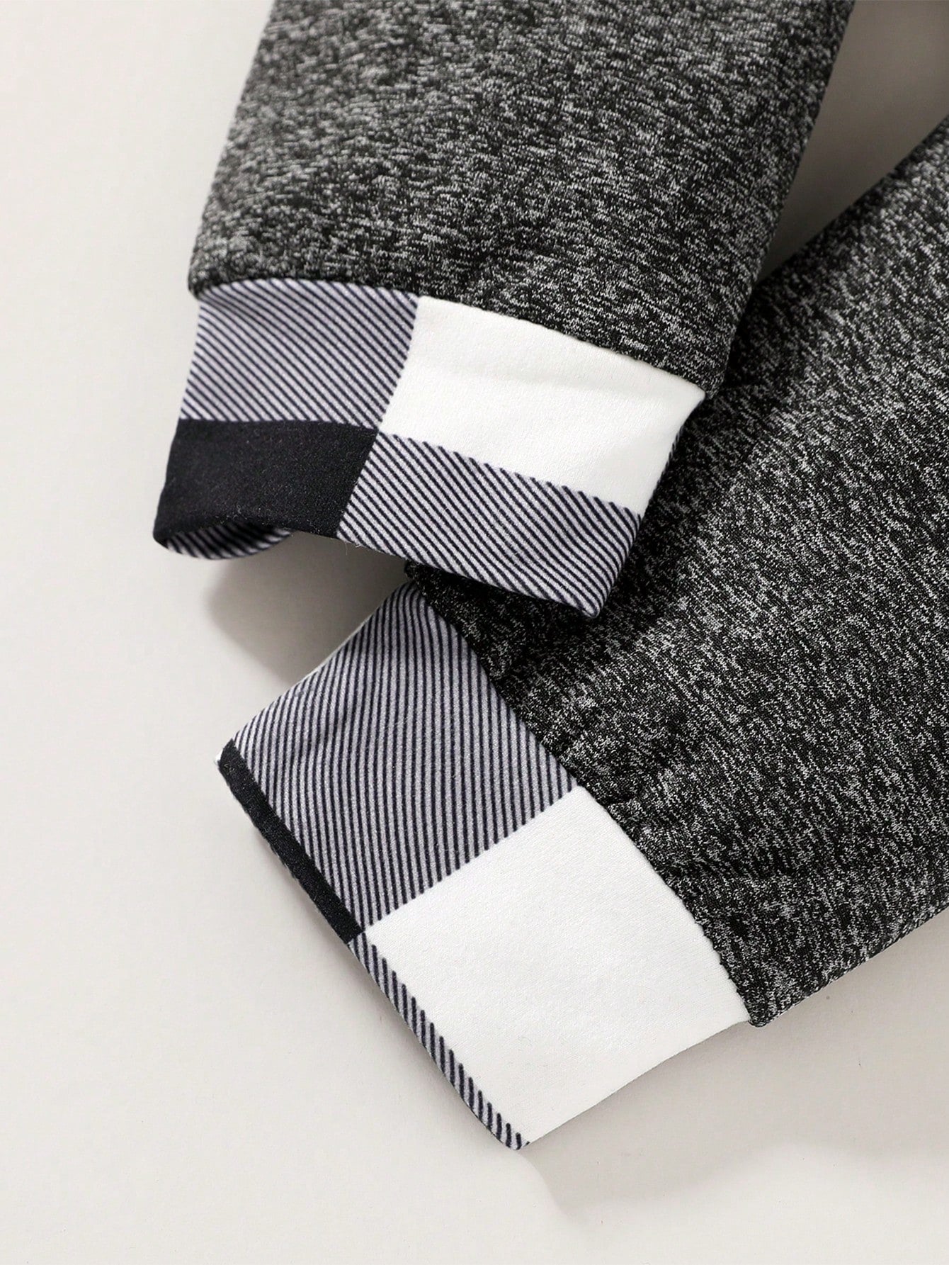 Baby Boys Plaid Print Hoodie & Sweatpants