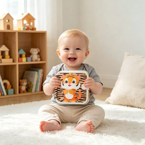 Baby Early Education Tiger Cloth Book Toy, Color Identification, Shape Recognition, Parent-Child Interactive Toy, Perfect Gift For Baby