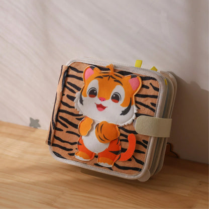 Baby Early Education Tiger Cloth Book Toy, Color Identification, Shape Recognition, Parent-Child Interactive Toy, Perfect Gift For Baby