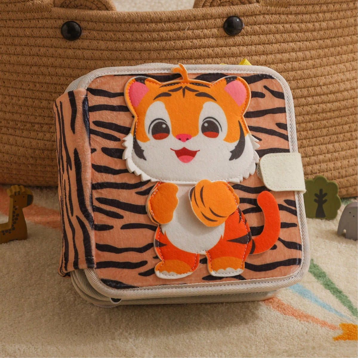 Baby Early Education Tiger Cloth Book Toy, Color Identification, Shape Recognition, Parent-Child Interactive Toy, Perfect Gift For Baby