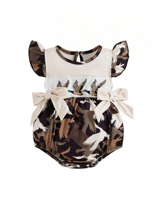 Baby Girl Camo Romper Hunting Outfit Sleeveless Ruffle Romper Bodysuit Infant One Piece Summer Clothes, Baby Girl Camo Romper, Baby Girl Hunting Clothes, Camo Romper Baby, Baby Girl Summer Romper, Bab