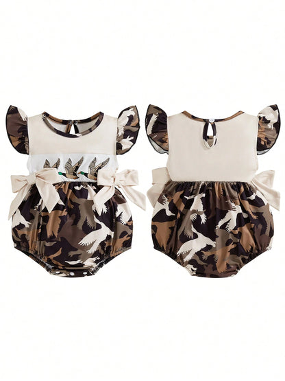 Baby Girl Camo Romper Hunting Outfit Sleeveless Ruffle Romper Bodysuit Infant One Piece Summer Clothes, Baby Girl Camo Romper, Baby Girl Hunting Clothes, Camo Romper Baby, Baby Girl Summer Romper, Bab