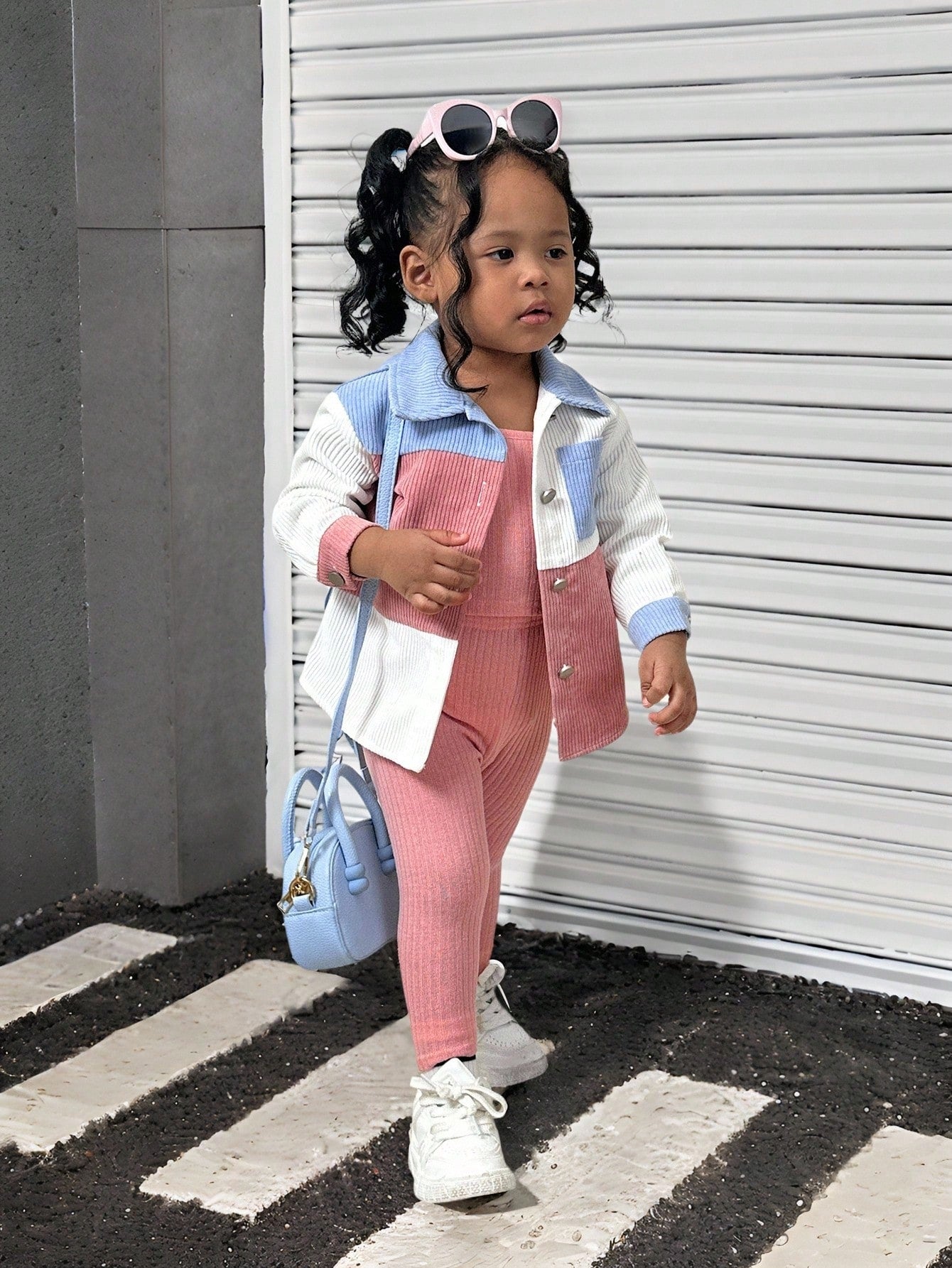 Baby Girl Girls' Plaid Shirt, Solid-Color Camisole, And Blue Pants Set-Suitable For Holidays, Halloween, School Events, And Everyday Fall Wear