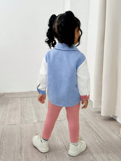 Baby Girl Girls' Plaid Shirt, Solid-Color Camisole, And Blue Pants Set-Suitable For Holidays, Halloween, School Events, And Everyday Fall Wear
