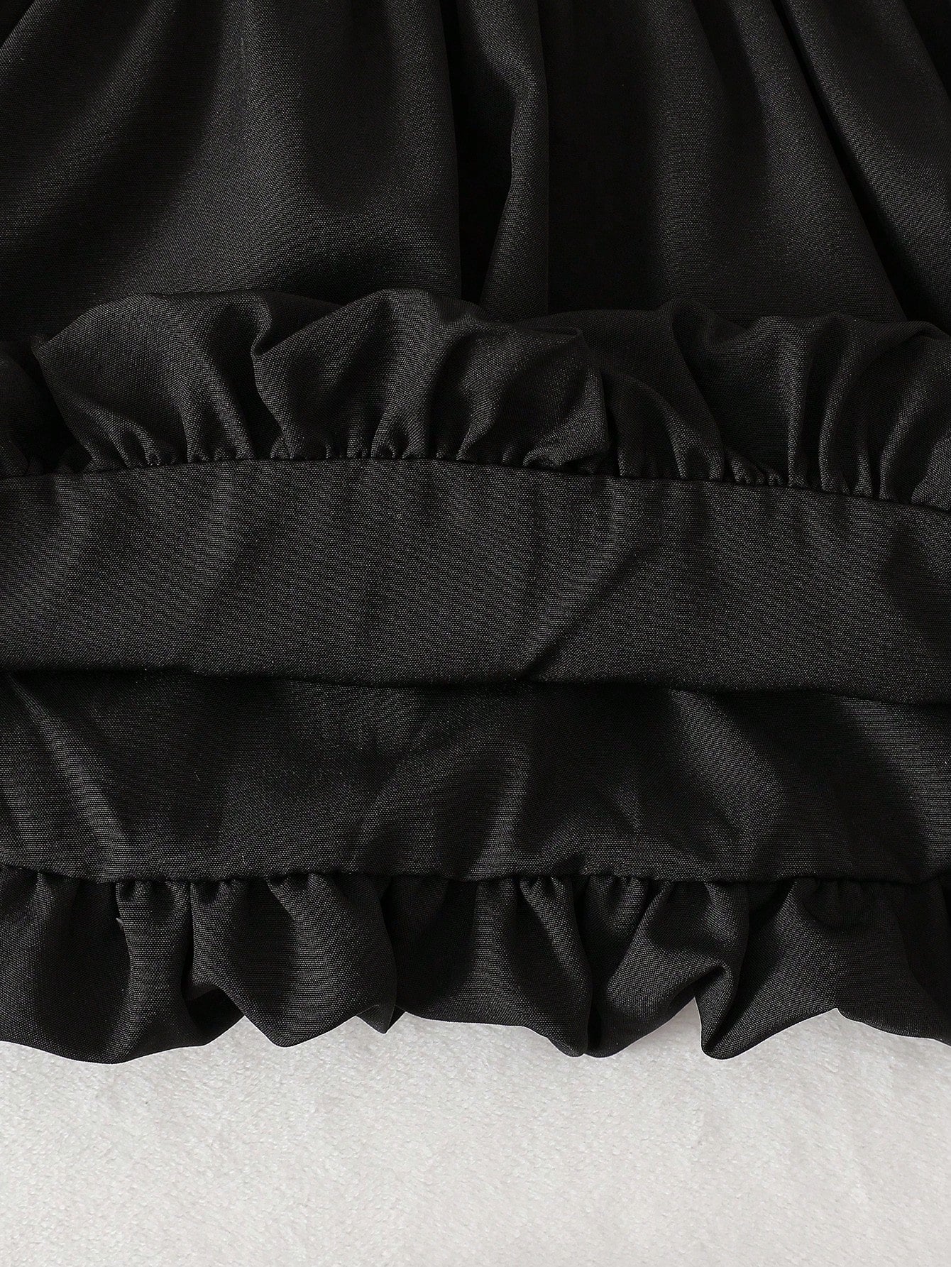 Baby Girls' Sleeveless Bow Baby Girl Clothing Black Ribbed Baby Dress Sweet Puffy Princess Dress