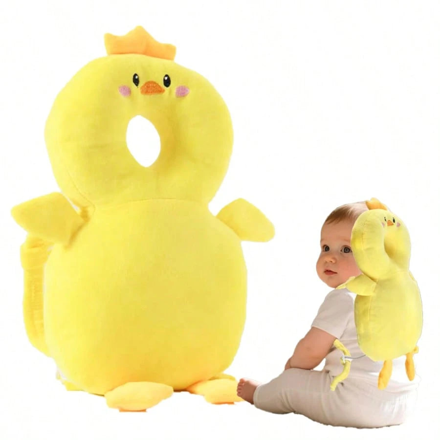 Baby Head Protector Backpack,Lightweight And Breathable, Baby Walking Harness,Crawling Baby Essentials (Duck)