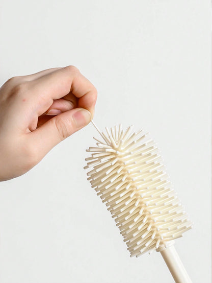 Baby Silicone Bottle Brush Set, Nipple & Straw Cleaning Kit, Bottle Nipple Brush, Cup Brush Accessories