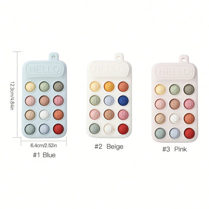 Baby Silicone Phone Teether, Dopamine Colorful Series, Multiple Colors To Attract Baby's Attention, Chewable, Relieve Teething Discomfort, Multi-Functional Press And Stress Relief Toy